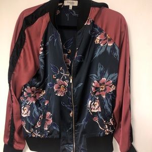 Light floral accent jacket
